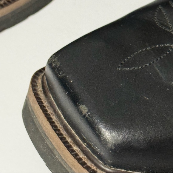 Justin Boots Black and Brown Western Composite Toe WK4818 Men’s Size 12D - Picture 5 of 12